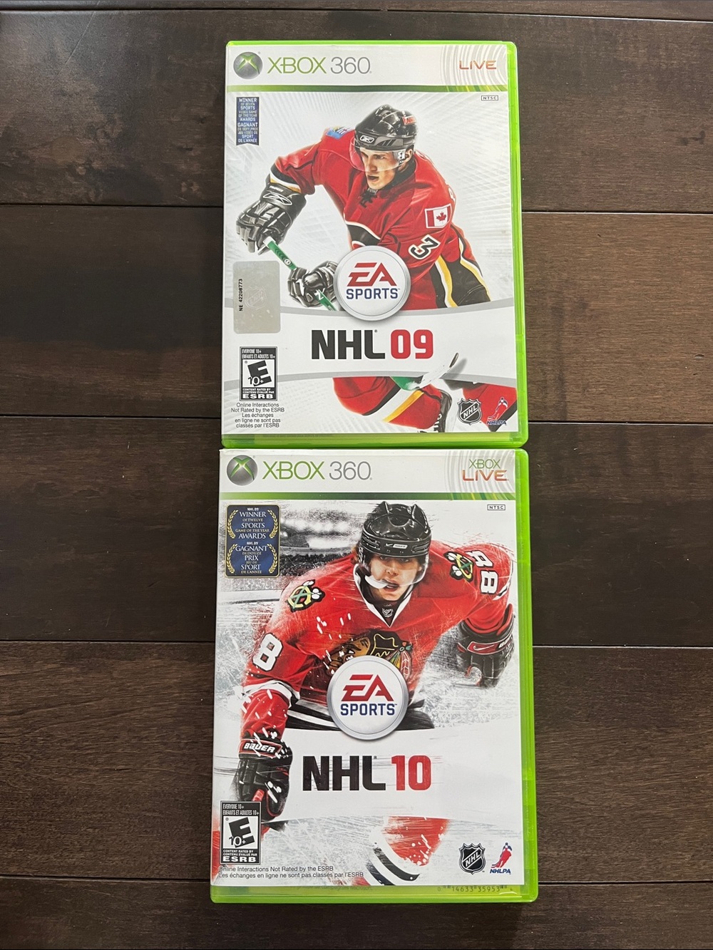 NHL 09 & NHL 10 Xbox 360 Video Game Bundle